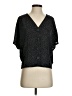 Express 100% Polyester Black Short Sleeve Blouse Size S - photo 1