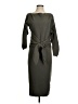 Assorted Brands Solid Gray Green Casual Dress Size S - photo 1
