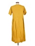 Unbranded Solid Yellow Casual Dress Size L (estimated) - photo 2