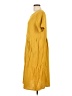 Unbranded Solid Yellow Casual Dress Size L (estimated) - photo 5