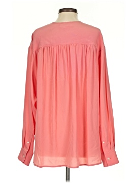 Victoria Beckham Long Sleeve Silk Top (view 2)