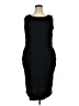 Alfani Solid Black Cocktail Dress Size 16W - photo 1