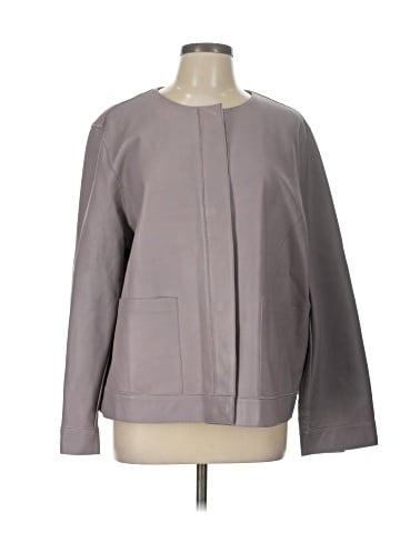 Marina Rinaldi Leather Jacket (view 1)