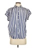 Madewell Stripes Blue Sleeveless Button-Down Shirt Size XS - photo 1