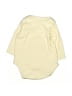 Gerber 100% Cotton Ivory Long Sleeve Onesie Size 0-3 mo - photo 2