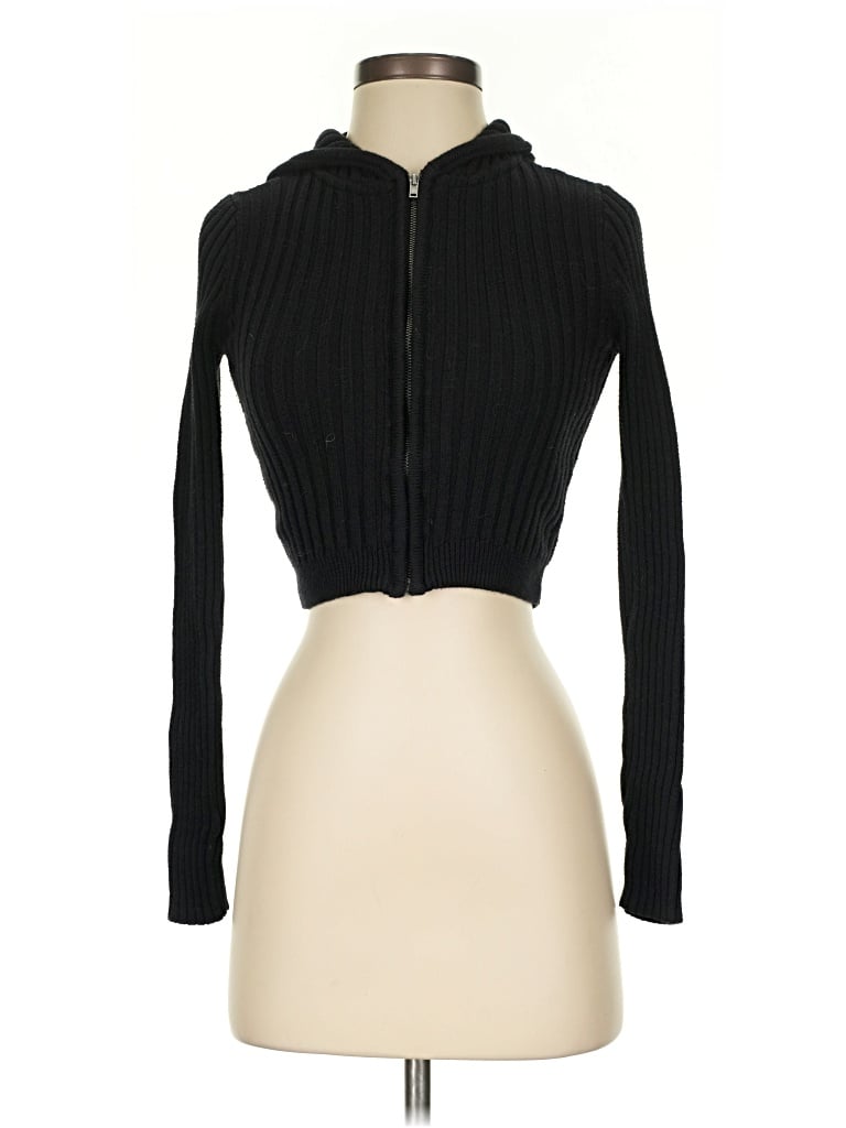 Pre-owned Aéropostale Cardigan Sweater In Black