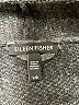 Eileen Fisher 100% Merino Wool Plaid Black Gray Jacket Size L - photo 6