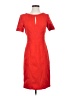 Laundry by Shelli Segal Solid Red Casual Dress Size 4 - photo 1