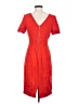 Laundry by Shelli Segal Solid Red Casual Dress Size 4 - photo 2