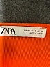 Zara 100% Polyester Solid Orange Casual Dress Size S - photo 6