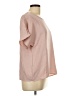 Unbranded 100% Polyester Pink Short Sleeve Blouse Size L - photo 4