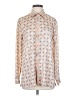 Free People 100% Polyester Print Ivory button down Size XS - photo 1