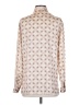 Free People 100% Polyester Print Ivory button down Size XS - photo 2