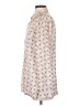 Free People 100% Polyester Print Ivory button down Size XS - photo 5