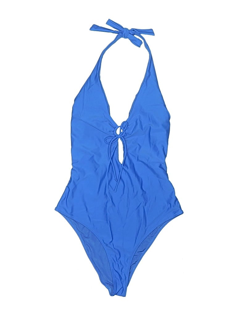 Pre-owned Mng One Piece Swimsuit In Blue