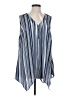 NY Collection Blue Sleeveless T-Shirt Size 2 - photo 1