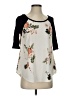 Le Lis 100% Polyester Ivory 3/4 Sleeve Blouse Size S - photo 1