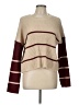 Mi ami 100% Polyester Color Block Burgundy Pullover Sweater Size L - photo 1