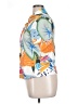 Sheen Print White Short Sleeve Blouse Size XL - photo 5