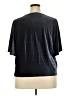 TeXTURE & THREAD Madewell Metallic Black Short Sleeve Top Size 2X - photo 2
