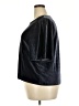 TeXTURE & THREAD Madewell Metallic Black Short Sleeve Top Size 2X - photo 5