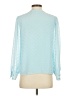 CeCe 100% Polyester Blue Long Sleeve Blouse Size S - photo 2