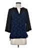 Investments Blue 3/4 Sleeve Blouse Size S (petite) - photo 1