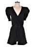 NATION LTD 100% Cotton Solid Black Romper Size S - photo 1