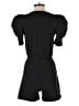 NATION LTD 100% Cotton Solid Black Romper Size S - photo 2