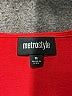 Metrostyle Red Short Sleeve Blouse Size M - photo 7