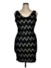 Sky Chevron-herringbone Black Cocktail Dress Size 1X - photo 1