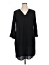 Mlle Gabrielle 100% Polyester Solid Black Casual Dress Size XL - photo 1