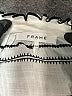 FRAME 100% Viscose Silver White Long Sleeve Blouse Size M - photo 6