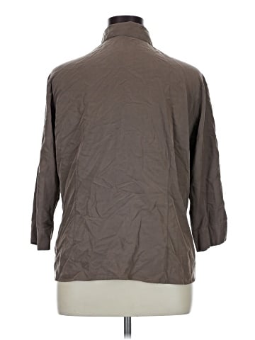 Notations 3/4 Sleeve Button-Down Shirt (view 2)