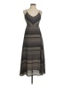 Valette 100% Polyester Chevron-herringbone Gray Casual Dress Size 2 - photo 1