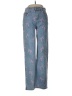 Bamboo Print Blue Jeans Size 7 - photo 1
