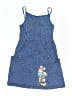 M&S 100% Cotton Polka Dots Blue Dress Size 9 - photo 1