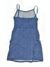 M&S 100% Cotton Polka Dots Blue Dress Size 9 - photo 2