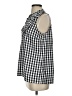 Mud Pie 100% Polyester Checkered-gingham Black Sleeveless Blouse Size S - photo 5