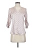 Express 100% Polyester Ivory 3/4 Sleeve Blouse Size XXS - photo 1