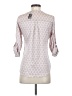 Express 100% Polyester Ivory 3/4 Sleeve Blouse Size XXS - photo 2