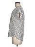 B Collection by Bobeau Silver Short Sleeve Blouse Size M - photo 5