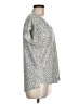 B Collection by Bobeau Silver Short Sleeve Blouse Size M - photo 4
