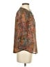 Edme & Esyllte 100% Polyester Paisley Orange 3/4 Sleeve Blouse Size 2 - photo 4