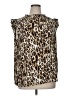 Assorted Brands Animal Print Brown Sleeveless Blouse Size 0X (estimated) - photo 1