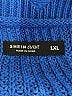 Shein Curve 100% Acrylic Blue Pullover Sweater Size 1X - photo 7