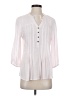 Hannah 100% Rayon White 3/4 Sleeve Blouse Size S - photo 1