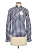 UNTUCKit 100% Cotton Checkered-gingham Blue Long Sleeve Button-Down Shirt Size 0 - photo 1