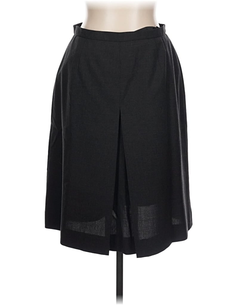 Pre-owned Talbots Wool Skirt In Black