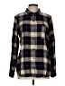 Splendid 100% Rayon Plaid Black Long Sleeve Button-Down Shirt Size L - photo 1